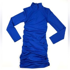 Blue Long Sleeve Bodycon Dress Size Small